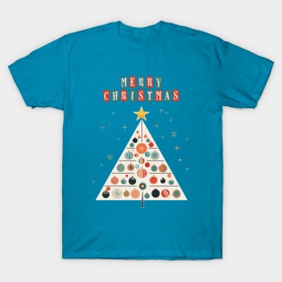 Mid-Century Modern Christmas Tree T-Shirt